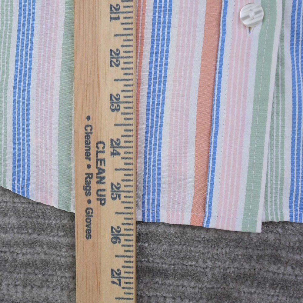 Blair Shirt Women Button Up Colorful Rainbow Striped 3/4 Sleeve Small - Picture 4 of 10